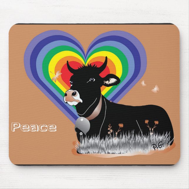 Peace for all Mauspad Mouse Pad (Front)
