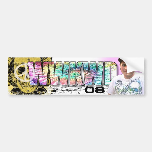 peace for kyle 08 bumper sticker (Front)