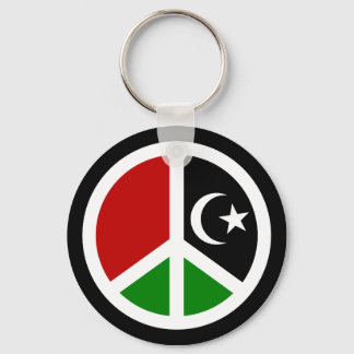 Peace for Libya Key Ring