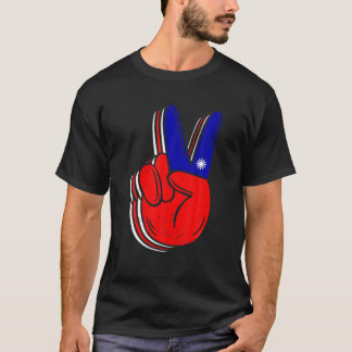 Peace For Taiwan Vintage Taiwan Taiwanese Victory T-Shirt