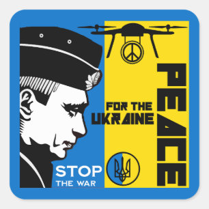 Peace For The Ukraine Square Sticker