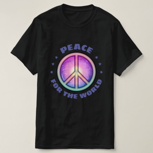 Peace for the World ☮ T-Shirt (Design Front)