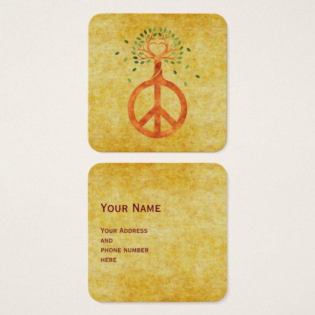 Peace For Trees - Flower Power Heart 1 (Front & Back)