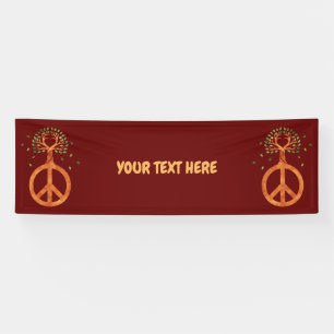Peace For Trees - Flower Power Heart 1 Banner