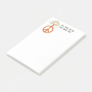 Peace For Trees - Flower Power Heart 1 Post-it Notes