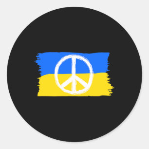 Peace For Ukraine 1 Classic Round Sticker