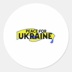 Peace For Ukraine Classic Round Sticker