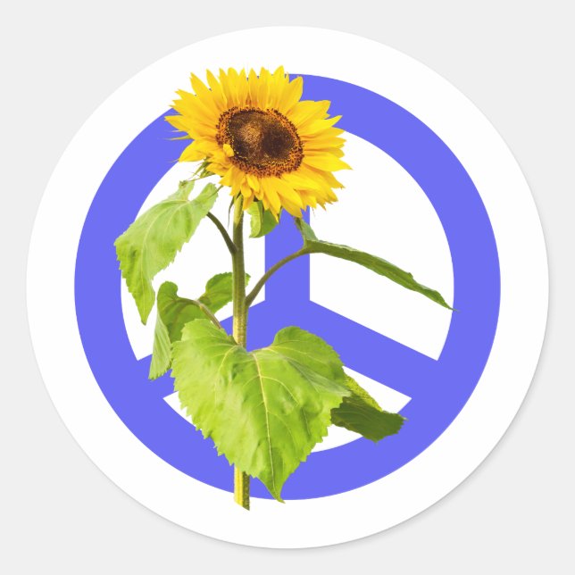 Peace for Ukraine  Classic Round Sticker (Front)