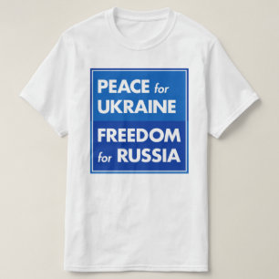 Peace for Ukraine Freedom for Russia T-Shirt