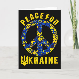 Peace For Ukraine I Stand With Ukraine Card