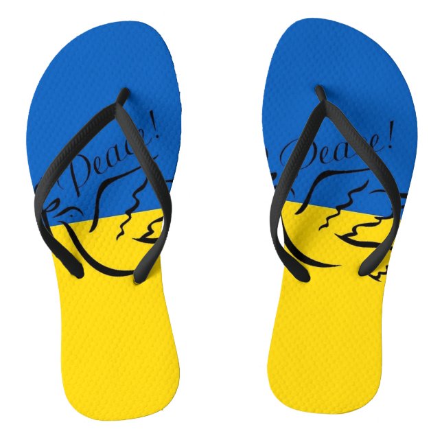 PEACE FOR UKRAINE! THONGS (Footbed)