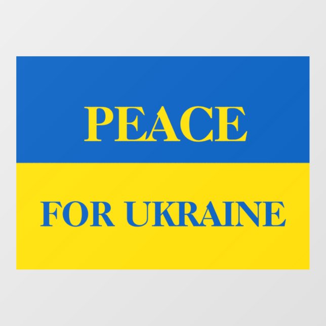 Peace for Ukraine. Ukrainian flag.  (Sheet)