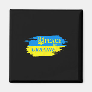Peace For Ukraine Ukrainian Flag Ukraine Logo Magnet