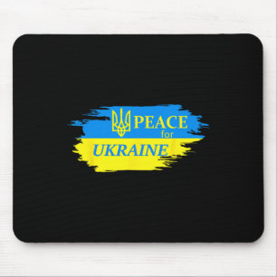 Peace For Ukraine Ukrainian Flag Ukraine Logo  Mouse Pad