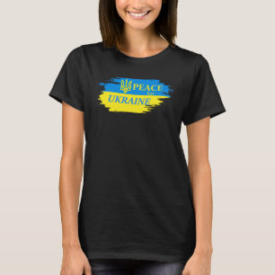 Peace For Ukraine Ukrainian Flag Ukraine Logo T-Shirt
