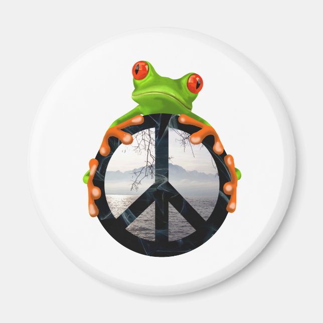 peace frog1 magnet (Front)