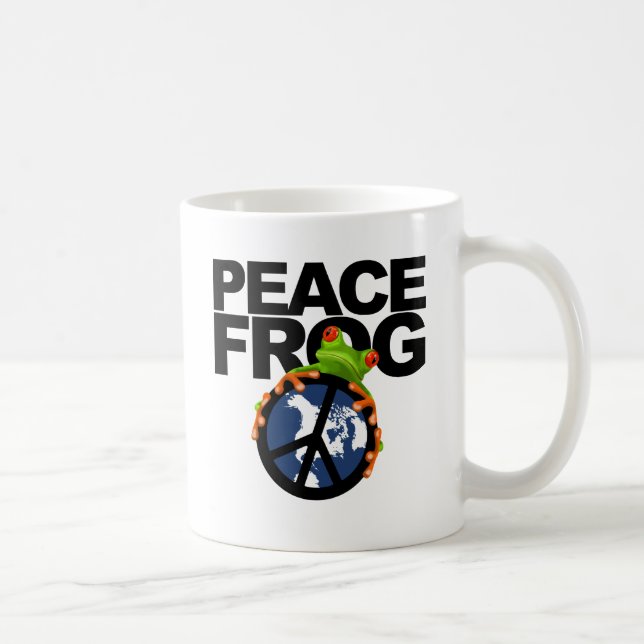 Peace, Frog-2 Coffee Mug (Right)