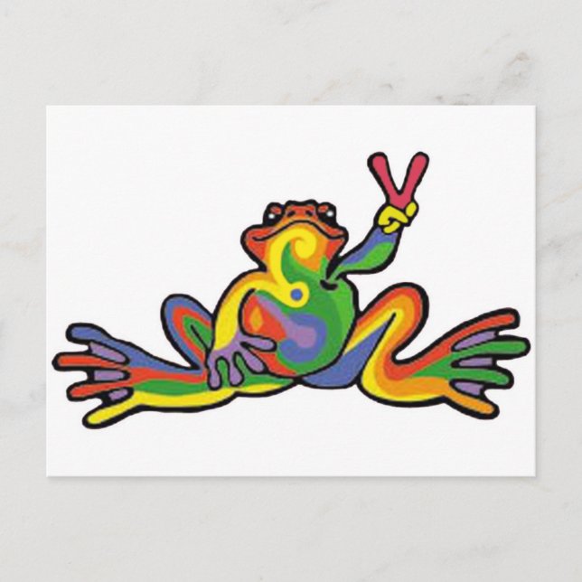 Peace Frog Postcard (Front)