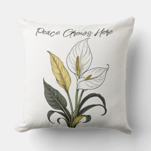 Peace Grows Here Cushion