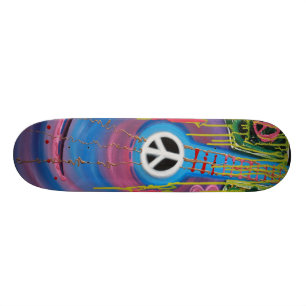 Peace Guitar Skateboard
