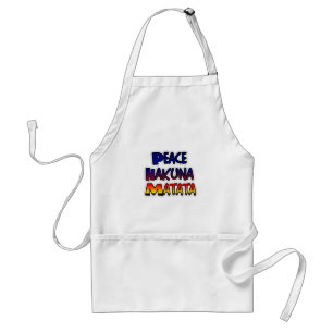 Peace Hakuna Matata Gradient Art Standard Apron