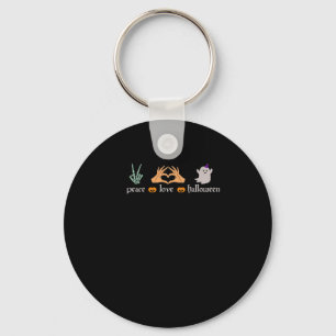 Peace Halloween Peace Sign Skeleton Witch's Hands  Key Ring