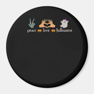 Peace Halloween Peace Sign Skeleton Witch's Hands  Magnet