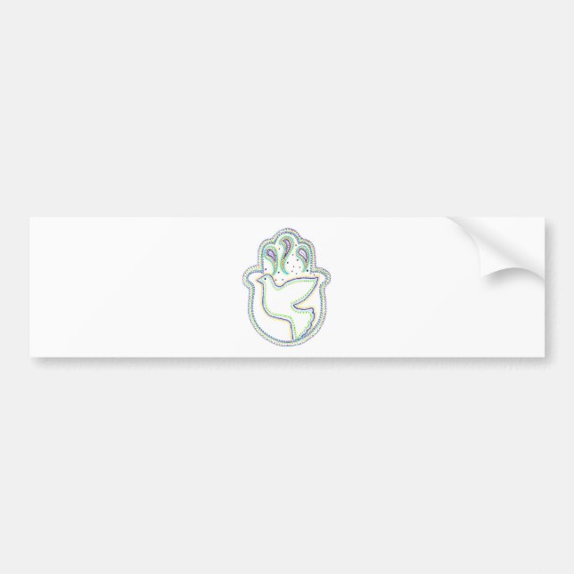 peace hamsah.jpg bumper sticker (Front)