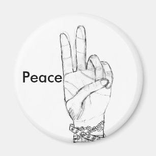 Peace Hand Magnet