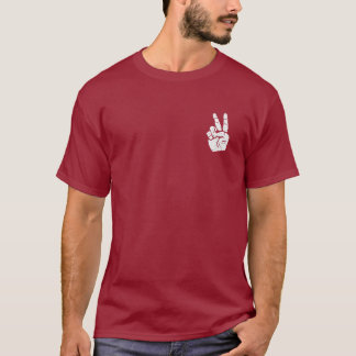 Peace hand sign   corner T-Shirt