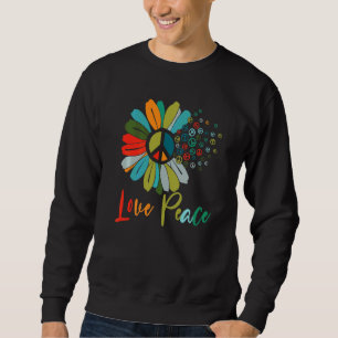 Peace Hand Tie Dye Finger Freedom Hippie Flower Ch Sweatshirt
