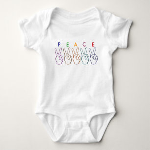 Peace Hands Baby Bodysuit