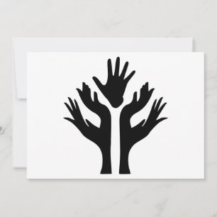 PEACE HANDS UNITY MOTIVATIONAL ICON LOGO SYMBOL