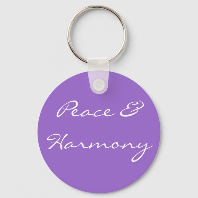 Peace & Harmony Key Ring (Front)