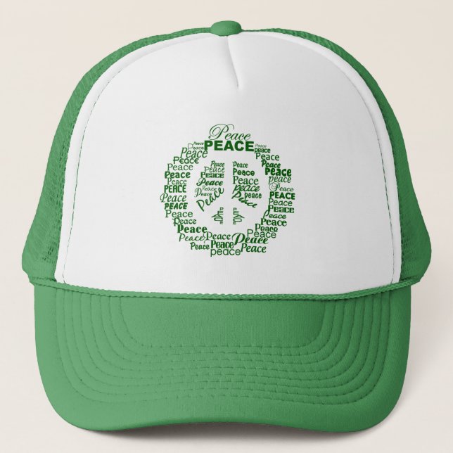 Peace hat - green (Front)