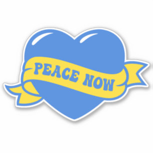 Peace Heart Love I Stand With Ukraine Button Class