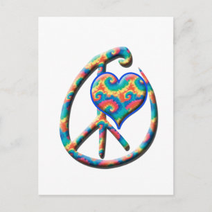 Peace Heart Postcard
