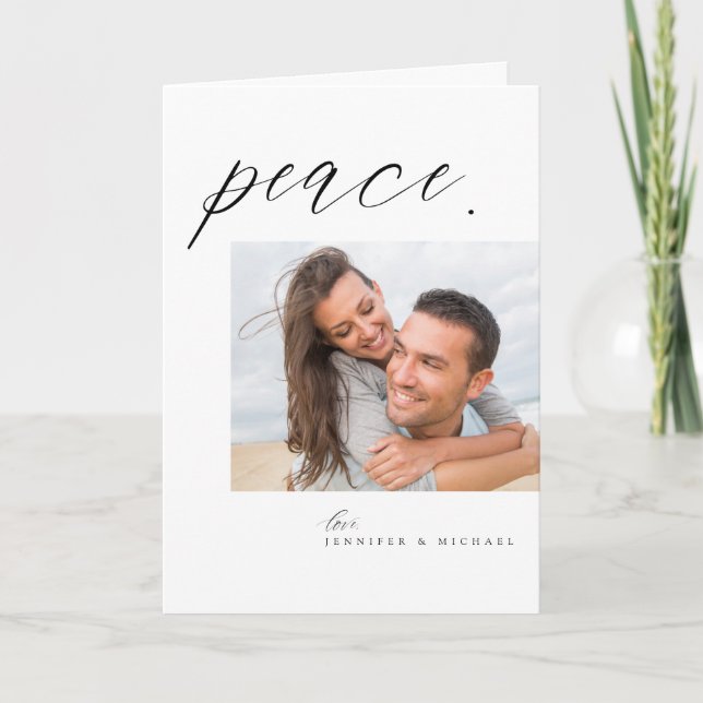 Peace Holiday  | ADD YOUR FAMILY PHOTO (Front)