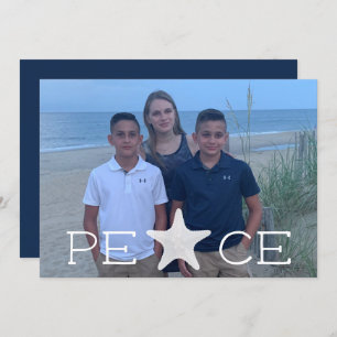 Peace Holiday Photo Christmas Card