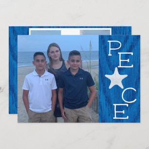 Peace Holiday Photo Collage Christmas Card