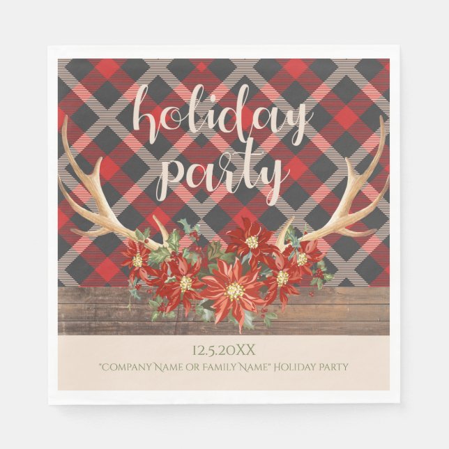 Peace Hope and Love Holiday Unicorn Napkin (Front)