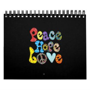 Peace Hope Love sublimation Calendar