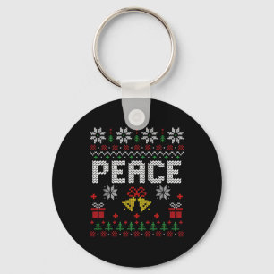 Peace I Come In Peace Christmas Couple Matching Ug Key Ring