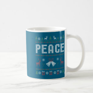 Peace I Come In Peace Couple Matching Ugly Christm Coffee Mug