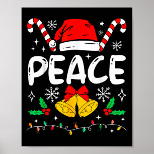Peace I Come In Peace Couple Matching Ugly Christm Poster
