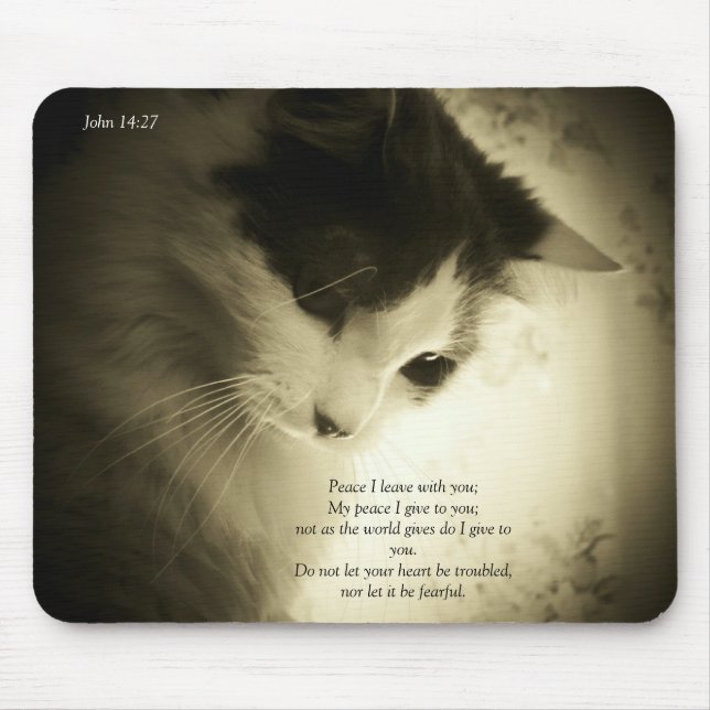 Peace I Give John 14:27 Mouse Pad (Front)