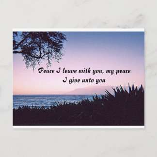 Peace I Leave Postcard