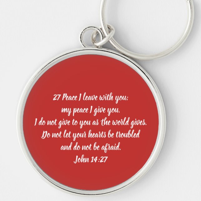 Peace I leave With You Key Ring (Front)