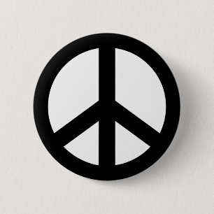 Peace icon 6 cm round badge
