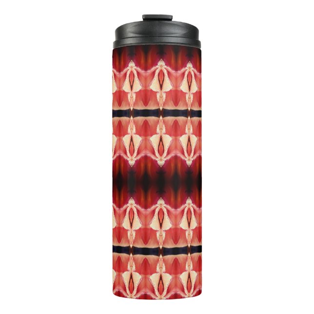 Peace Ikat 9 Reco Thermal Tumbler (Front)
